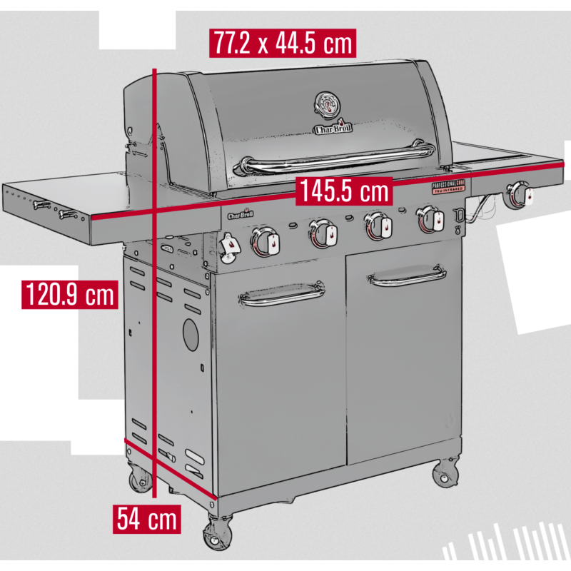 Barbacoa de gas Char-Broil Professional Core B 4