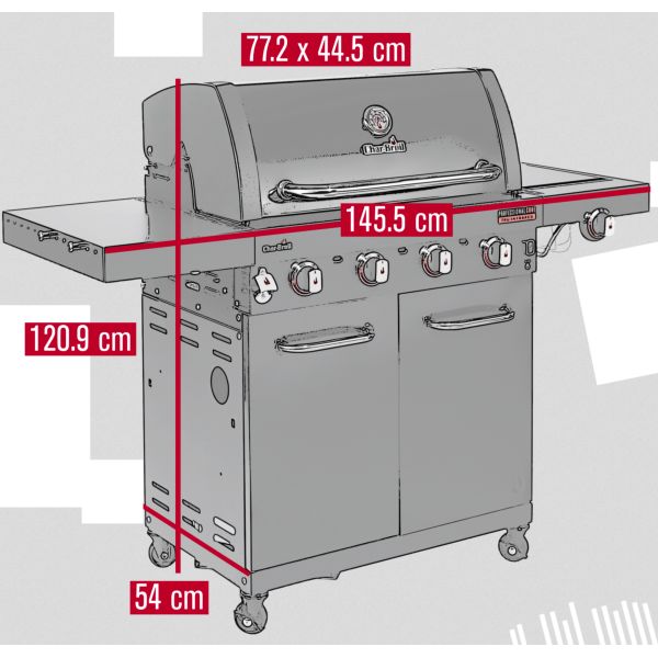 Barbacoa de gas Char-Broil Professional Core B 4