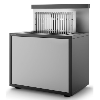 Mesa Acero Cerrada Para Barbacoas Carbón 66