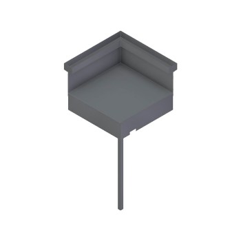Soporte Angular de Acero Negro y Gris