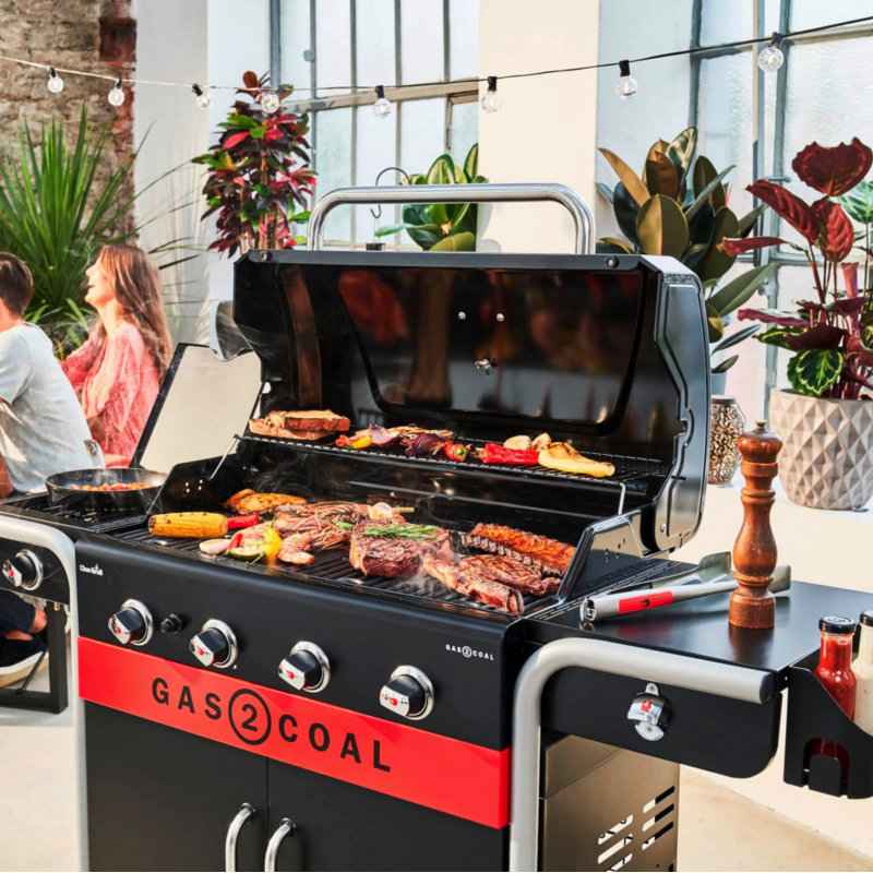 Barbacoa gas y carbón Gas2Coal 2.0 de 4 Quemadores