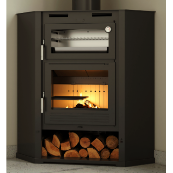 Estufa de Leña Rincón con Horno Modelo M-107 RT 2