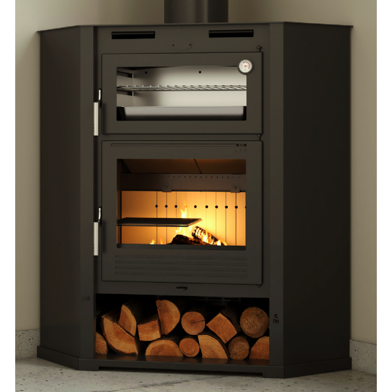 Estufa de Leña Rincón con Horno Modelo M-107 RT