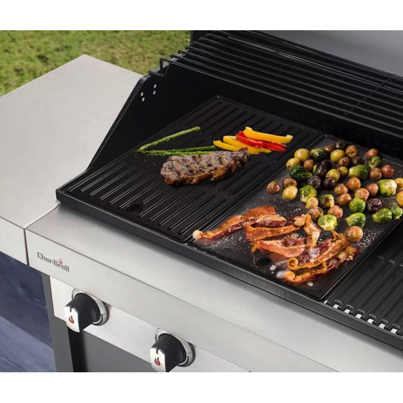 Plancha Reversible barbacoas 3 quemadores Char-Broil