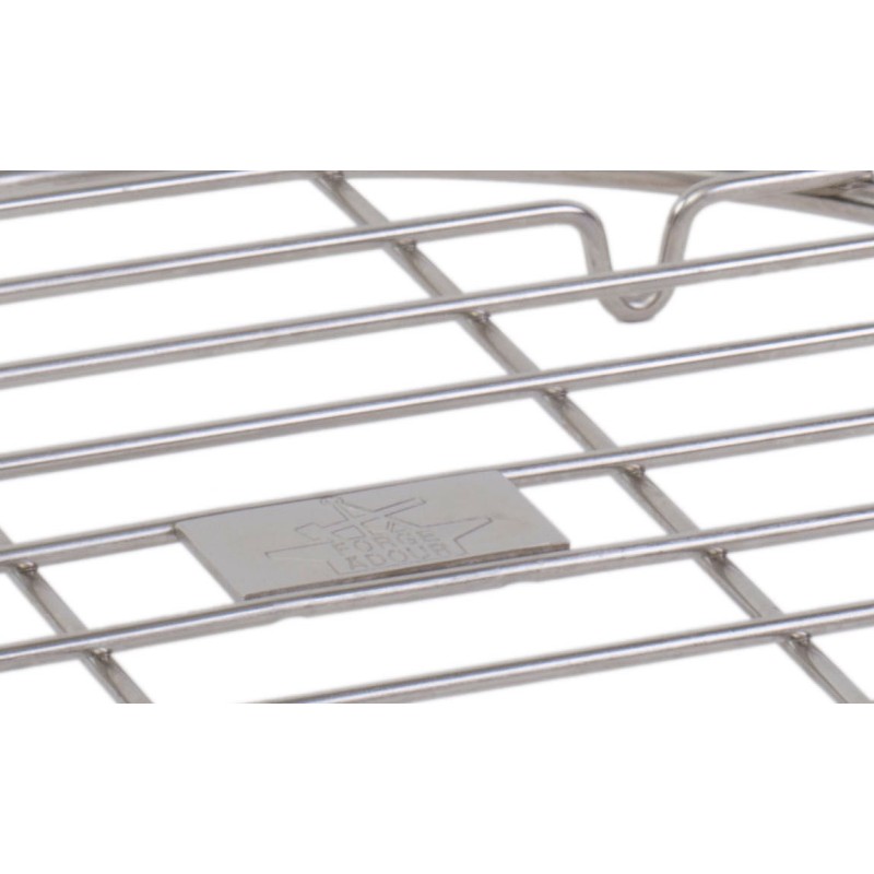 Parrilla Redonda de Acero Inoxidable 25 cm.