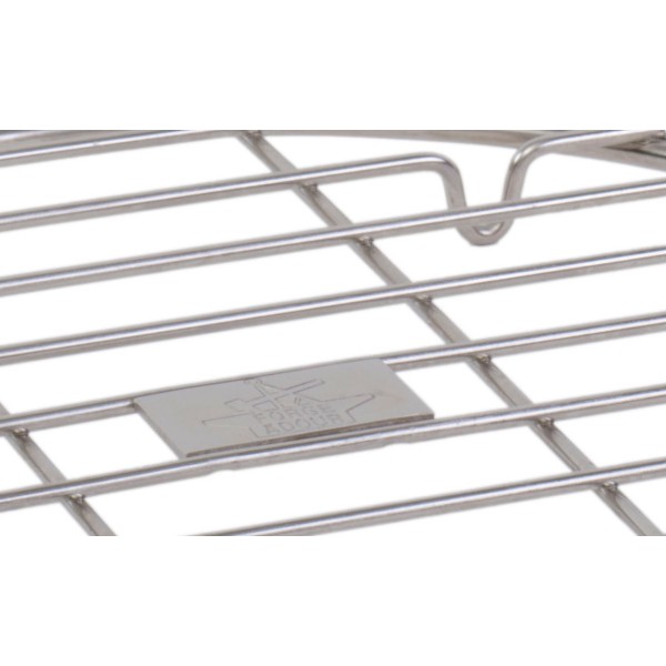 Parrilla Redonda de Acero Inoxidable 25 cm.