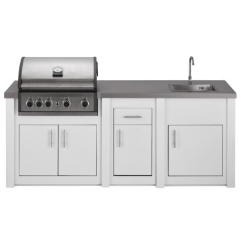 Cocina Exterior Grandpro Serie Alu White Pro Elite Pack 1
