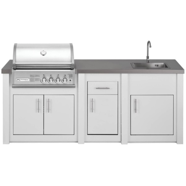 Cocina exterior Grandpro Serie Alu White Crossray Pack 1
