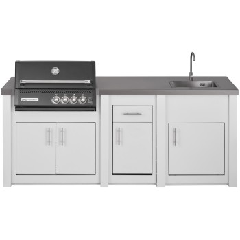 Cocina Exterior Grandpro Serie Alu White Crossray Black Pack 1