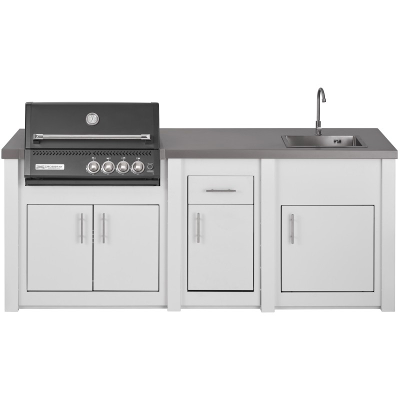 Cocina Exterior Grandpro Serie Alu White Crossray Black Pack 1