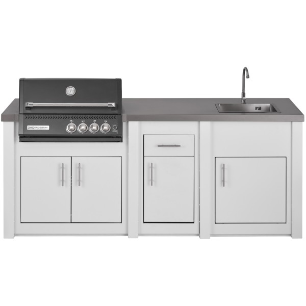 Cocina Exterior Grandpro Serie Alu White Crossray Black Pack 1