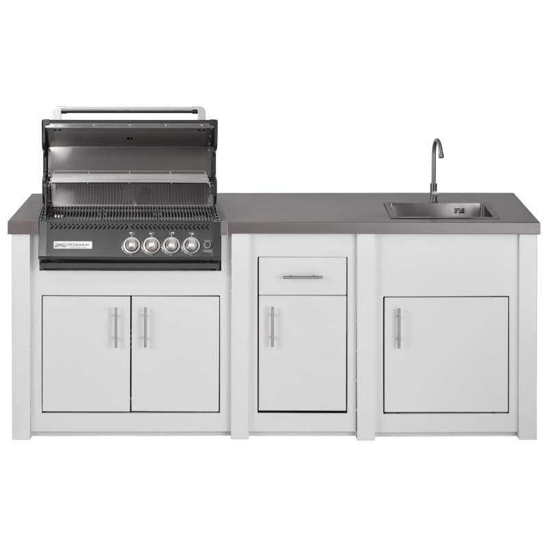 Cocina Exterior Grandpro Serie Alu White Crossray Black Pack 1