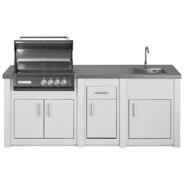 Cocina Exterior Grandpro Serie Alu White Crossray Black Pack 1