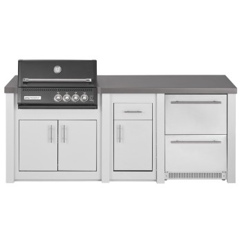 Cocina Exterior Grandpro Serie Alu White Crossray Black Pack 2