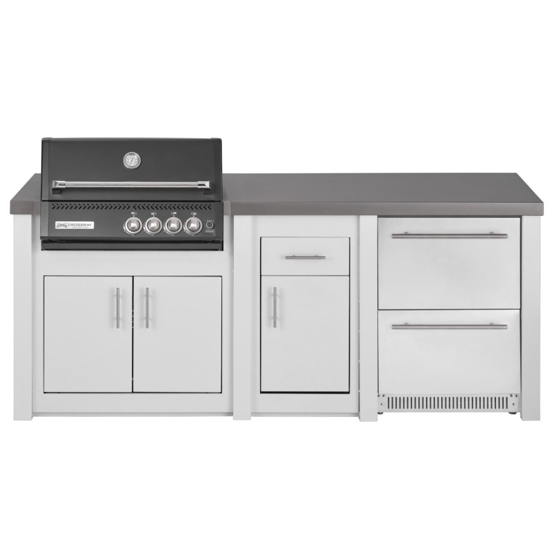 Cocina Exterior Grandpro Serie Alu White Crossray Black Pack 2
