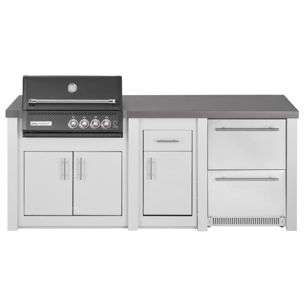Cocina Exterior Grandpro Serie Alu White Crossray Black Pack 2