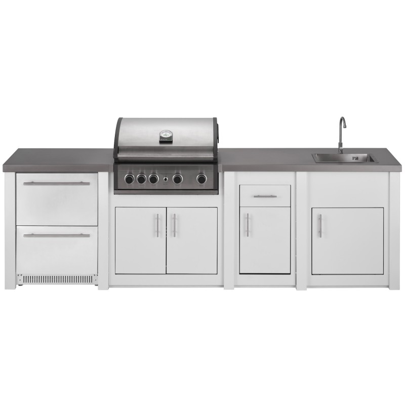 Cocina Exterior Grandpro Serie Alu White Pro Elite Pack 3