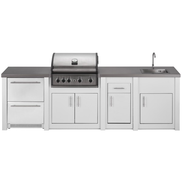 Cocina Exterior Grandpro Serie Alu White Pro Elite Pack 3