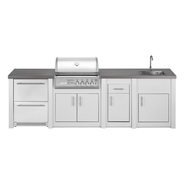 Cocina Exterior Grandpro Serie Alu White Crossray Pack 3