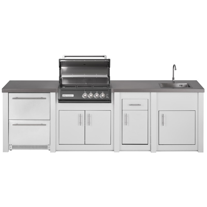 Cocina Exterior Grandpro Serie Alu White Crossray Black Pack 3