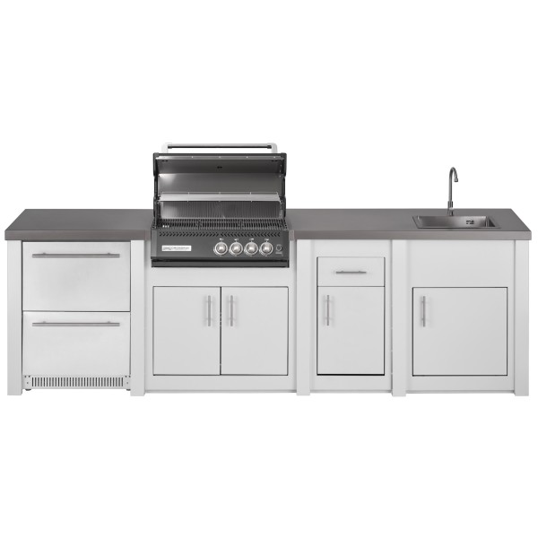 Cocina Exterior Grandpro Serie Alu White Crossray Black Pack 3