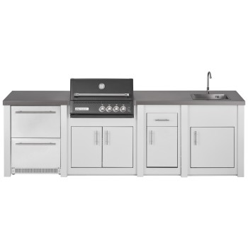 Cocina Exterior Grandpro Serie Alu White Crossray Black Pack 3