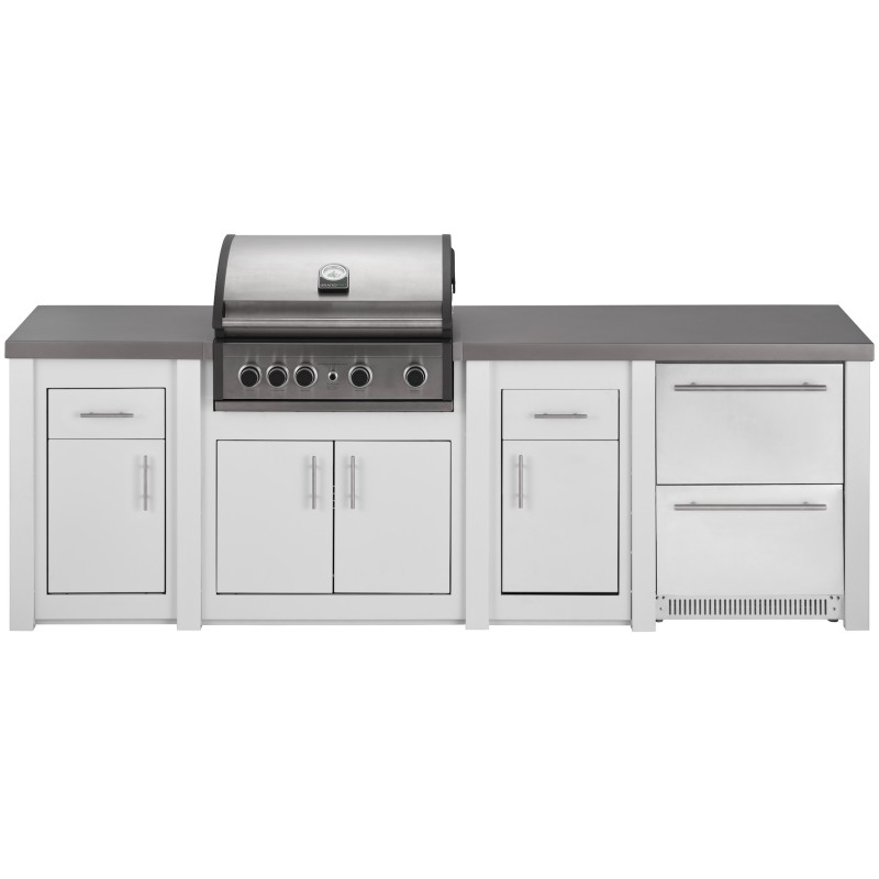 Cocina Exterior Grandpro Serie Alu White Pro Elite Pack 4
