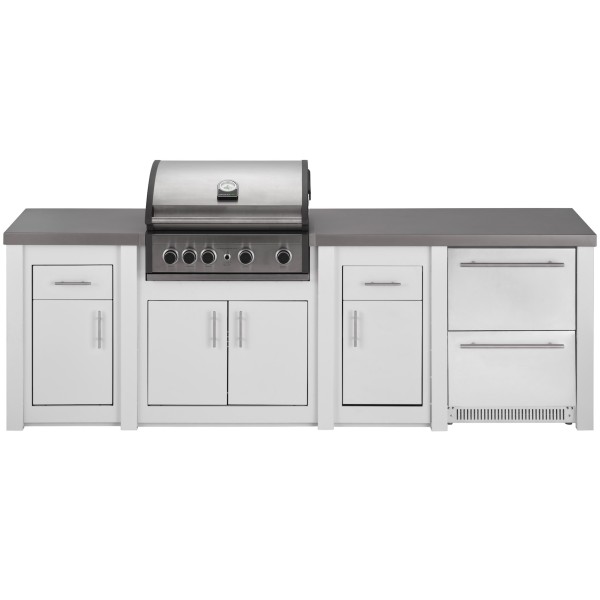Cocina Exterior Grandpro Serie Alu White Pro Elite Pack 4