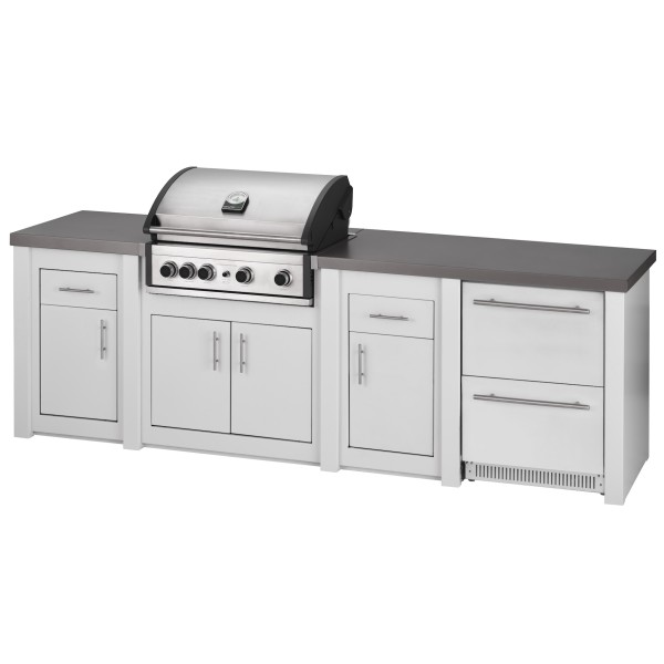 Cocina Exterior Grandpro Serie Alu White Pro Elite Pack 4