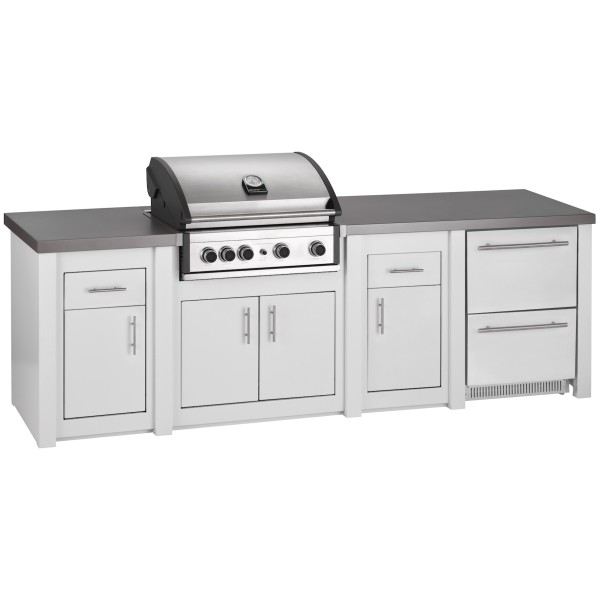 Cocina Exterior Grandpro Serie Alu White Pro Elite Pack 4
