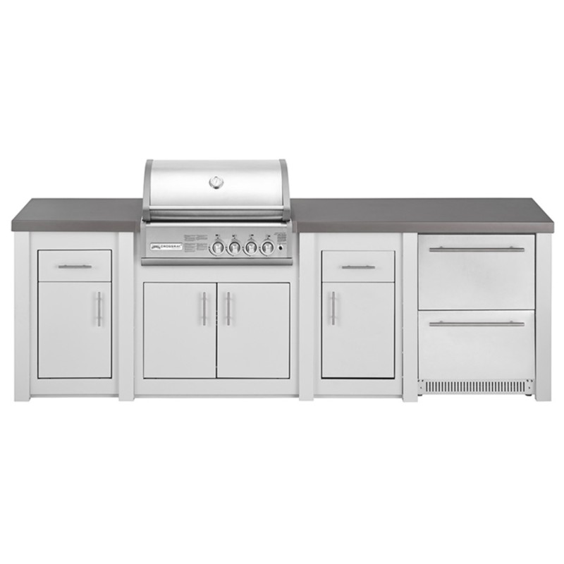Cocina Exterior Grandpro Serie Alu White Crossray Pack 4