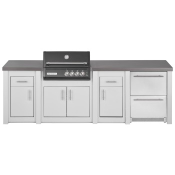 Cocina Exterior Grandpro Serie Alu White Crossray Black Pack 4