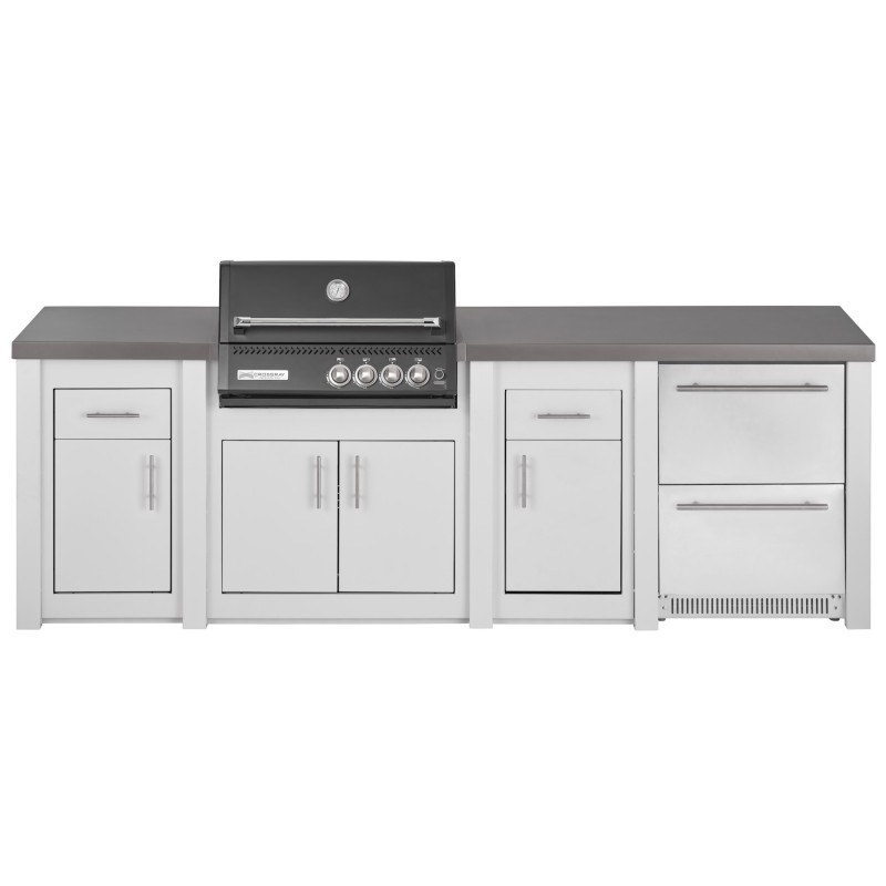 Cocina Exterior Grandpro Serie Alu White Crossray Black Pack 4