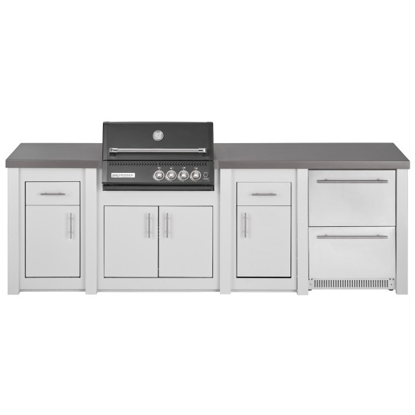 Cocina Exterior Grandpro Serie Alu White Crossray Black Pack 4