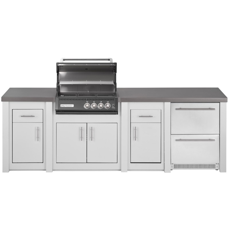 Cocina Exterior Grandpro Serie Alu White Crossray Black Pack 4