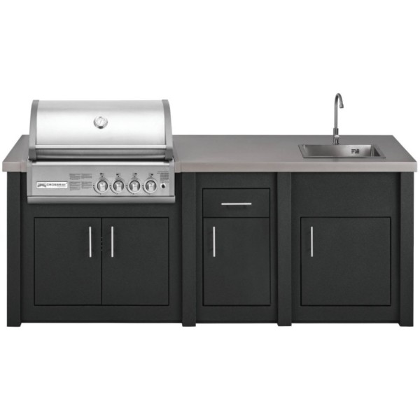Cocina Exterior Grandpro Serie Alu Graphite Crossray Pack 1