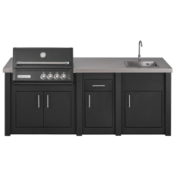 Cocina Exterior Grandpro Serie Alu Graphite Crossray Black Pack 1