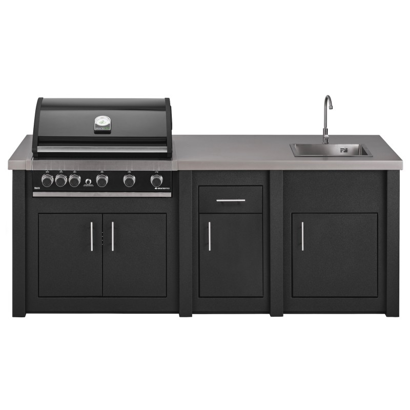 Cocina Exterior Grandpro Serie Alu Graphite Maxim Pack 1