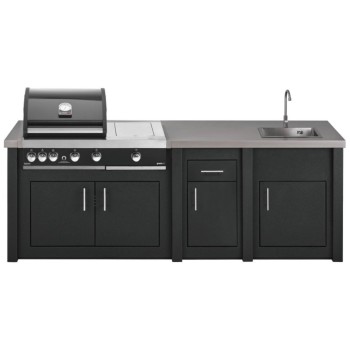 Cocina Exterior Grandpro Serie Alu Graphite Premium Plus Pack 1
