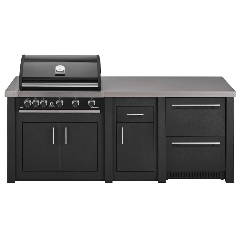 Cocina Exterior Grandpro Serie Alu Graphite Maxim Pack 2
