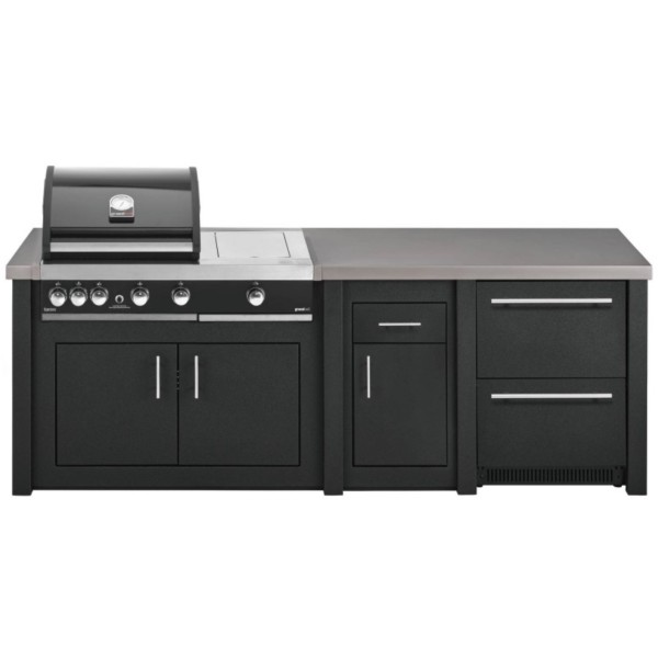 Cocina Exterior Grandpro Serie Alu Graphite Premium Plus Pack 2