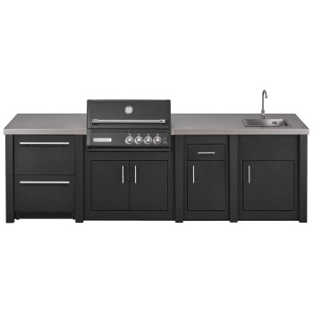 Cocina Exterior Grandpro Serie Alu Graphite Crossray Black Pack 3