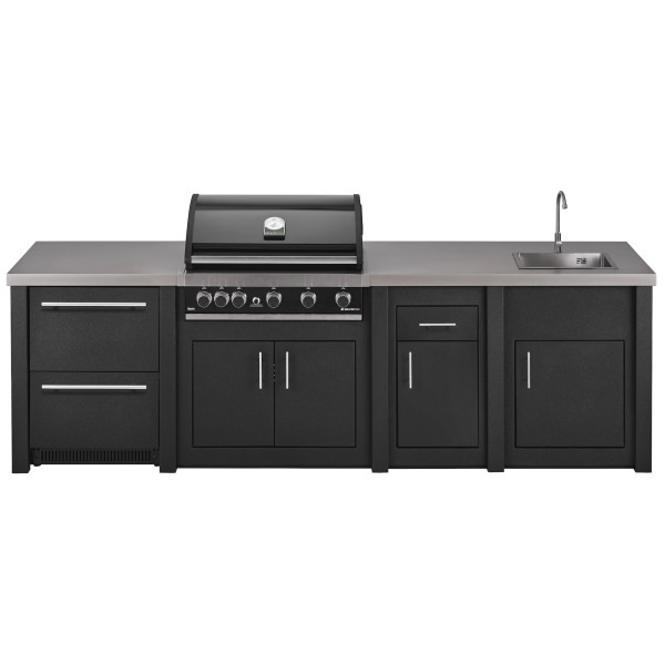 Cocina Exterior Grandpro Serie Alu Graphite Maxim Pack 3