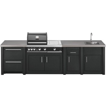 Cocina Exterior Grandpro Serie Alu Graphite Premium Plus Pack 3