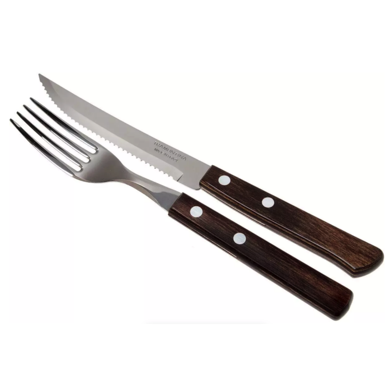 Juego 12 Cubiertos Tradicional para Barbacoa Tramontina