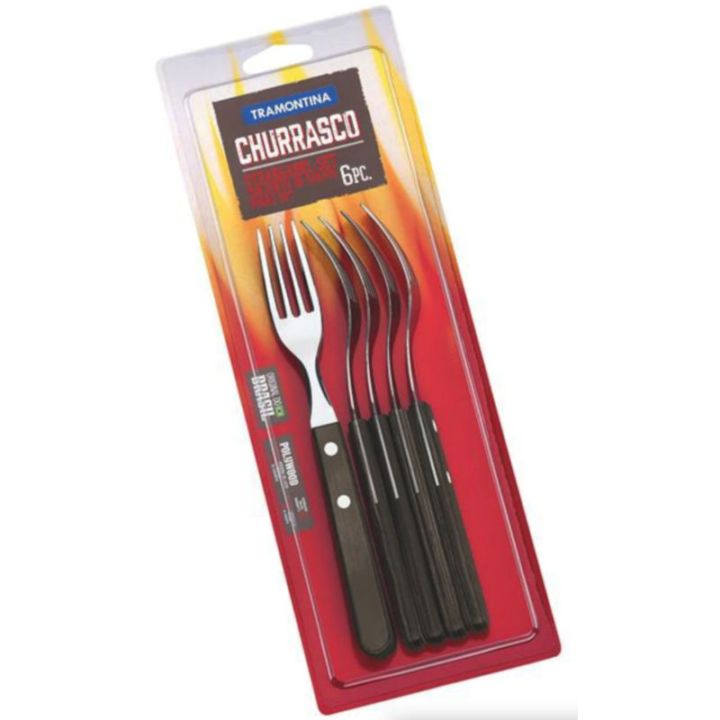 Juego 6 Tenedores Jumbo Polywood Tramontina