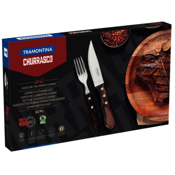 Juego 12 Cubiertos Jumbo Extra Polywood Tramontina 2