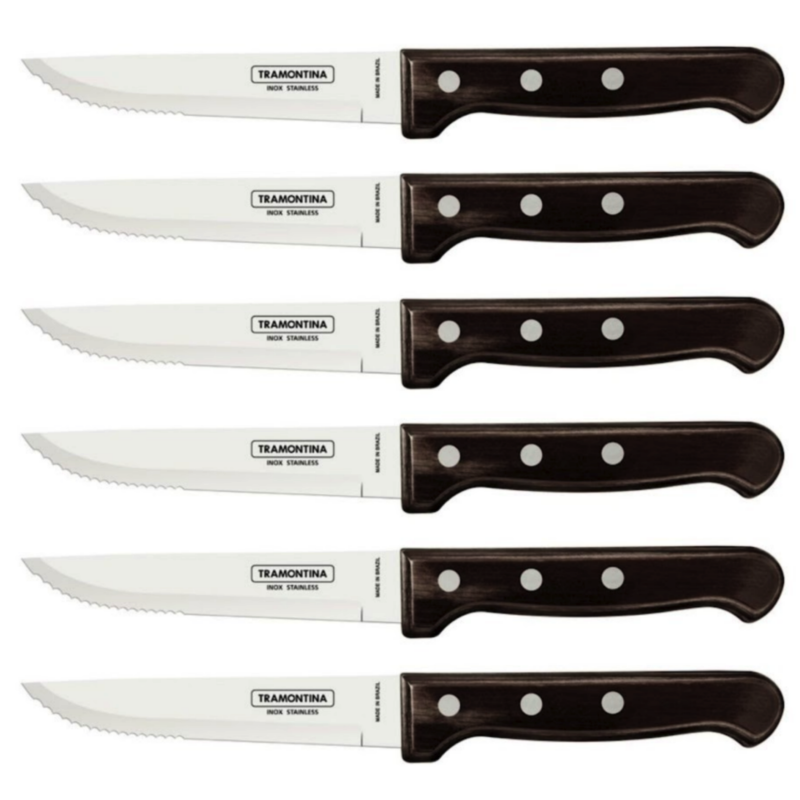 Juego 6 Cuchillos Jumbo Polywood Tramontina