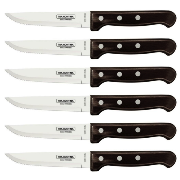 Juego 6 Cuchillos Jumbo Polywood Tramontina
