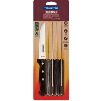 Juego 6 Cuchillos Jumbo Polywood Tramontina 2